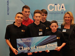 'Class of our own' team of students from Sheffield with Alison Wason team leader