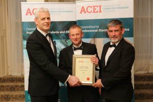 Kevin Rudden ACEI, Andrew McDermott OCSC & Louis Keating L&M Keating at the ACEI Awards.