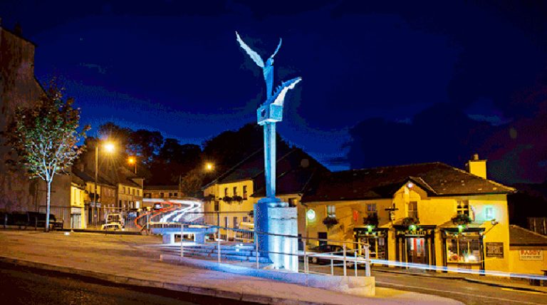Public Space & Sculpture Westport by Town Architect Simon Wall, Architects Section, Mayo County Council. Photographer Michael McLaughlin