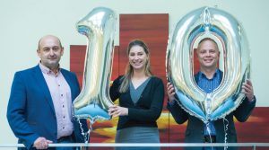 Director & Co-founder, Richard Holohan with and Director Billy Garrett with Marketing Manager, Aisling Crowley.